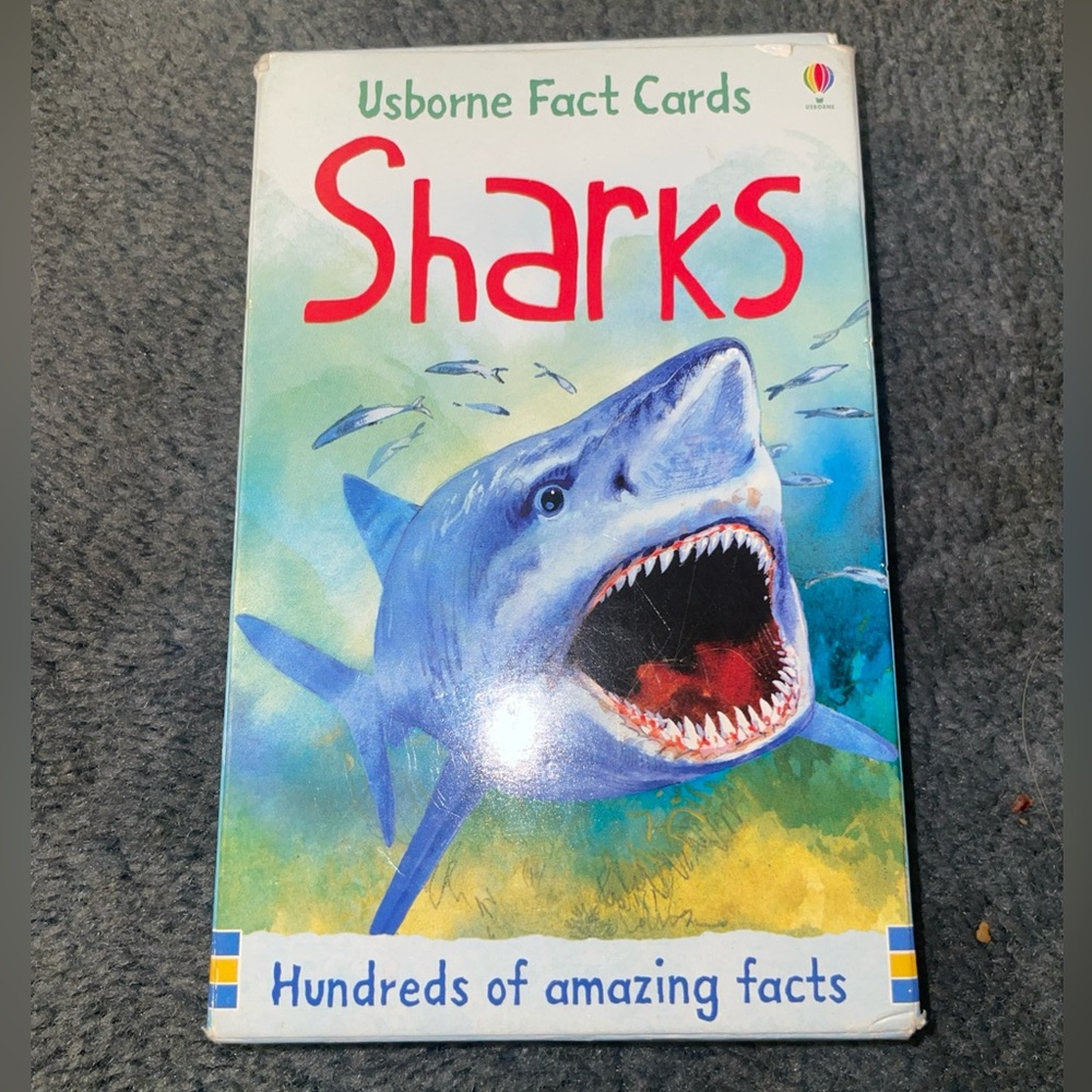 Usborne Fact Cards SHARKS by Clarke, Phillip Cards